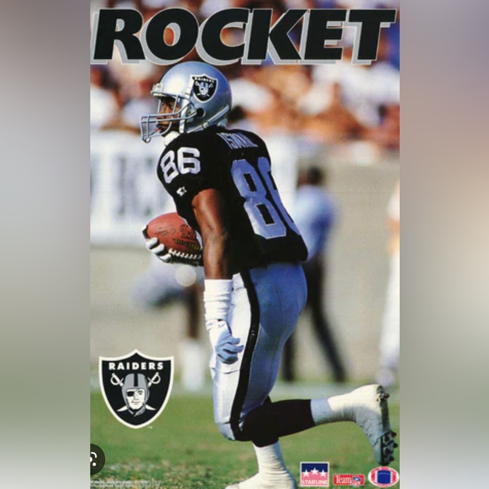 🏈 Retro Los Angeles Raiders Raghib “Rocket” Ismail Wilson Football Jersey